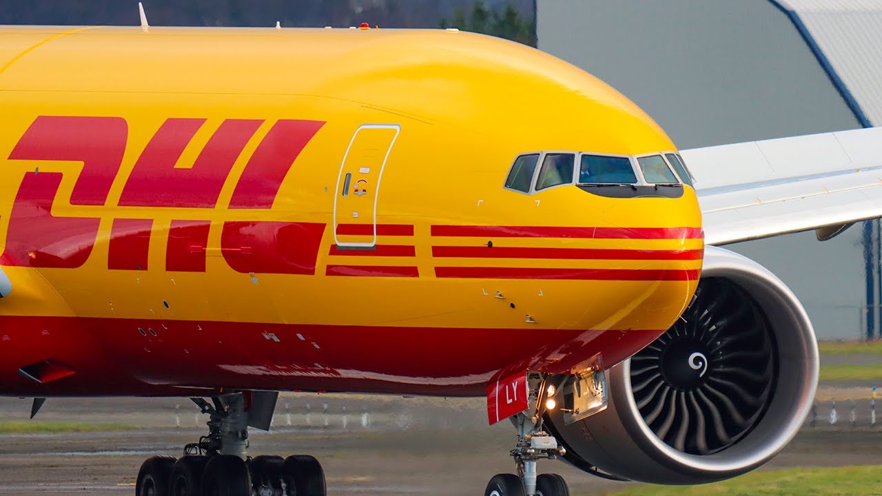 DHL Boeing 777 G-DHLY Arrivals and Departures | B777F Training Flights | Prestwick Airport PIK