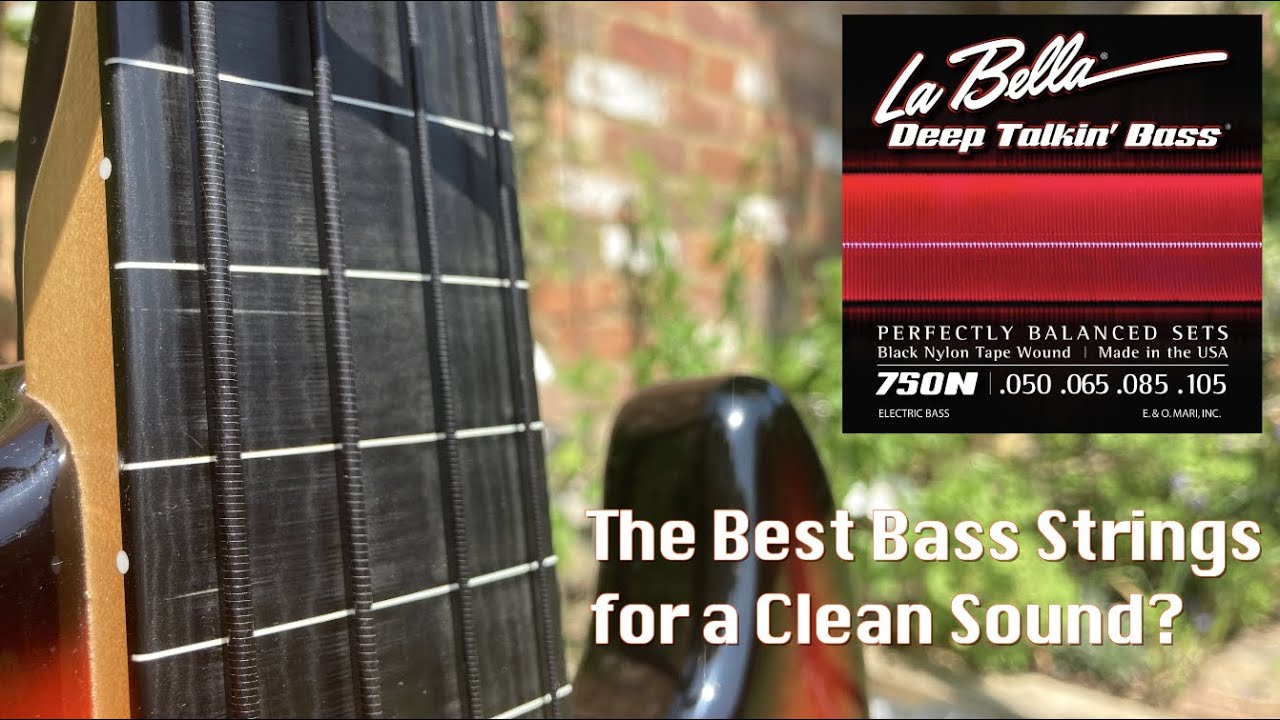 LaBella Black Nylon Tape Wound Strings Fender Bass Guitar Demo