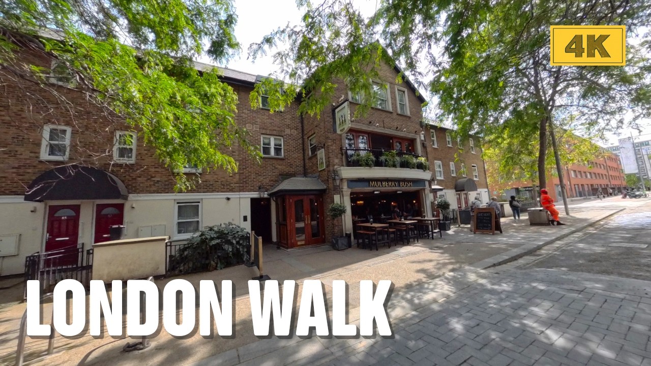 Southbank Riverwalk: 4K London Walking Tour - Sunny -  Jubilee Walkway, Gabriel's Wharf, Oxo Tower.