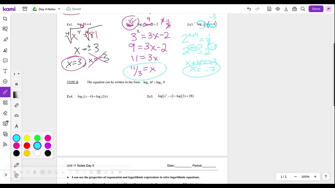 Precalc Unit 11 Day 4 Notes