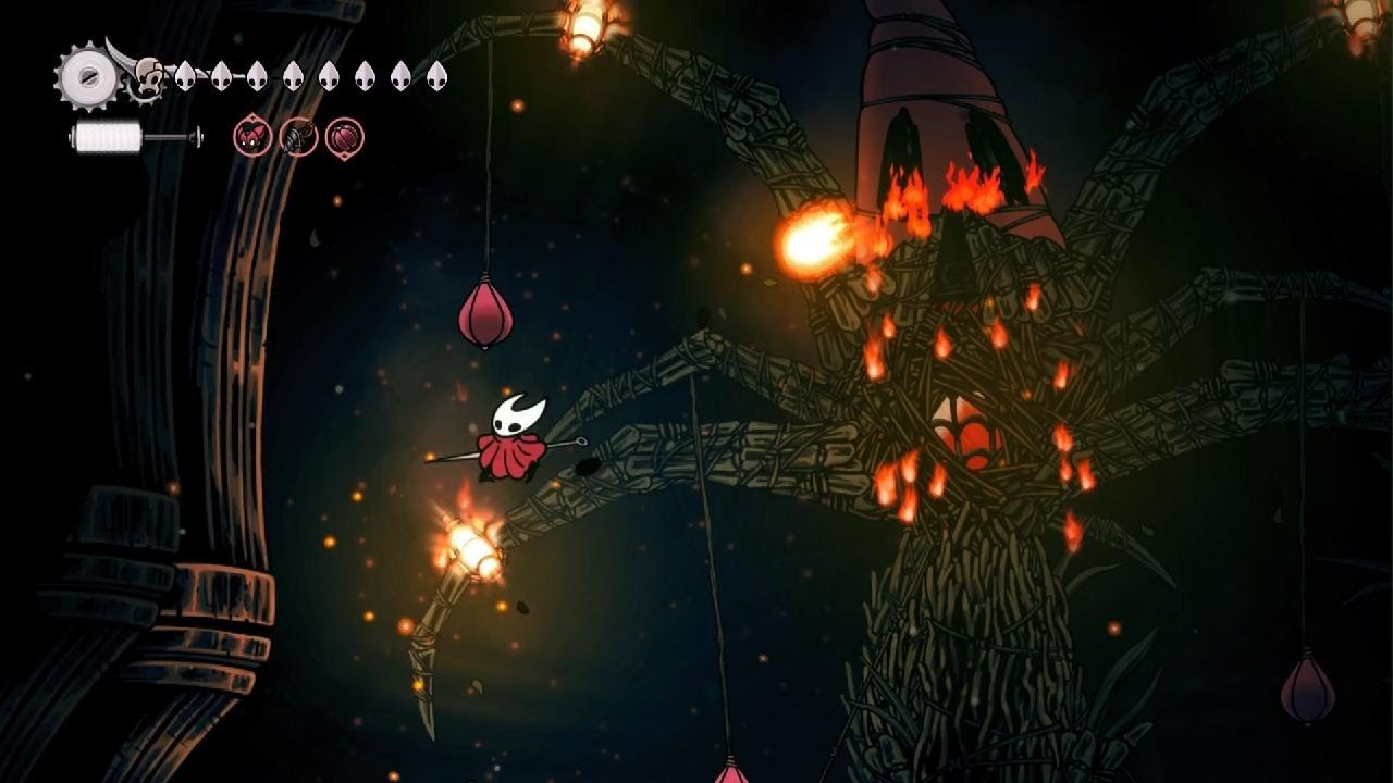 Hollow Knight: Silksong &mdash; Wisp Thicket Boss Fight Cheese (Use Delver's Drill On Father Of The Flame)