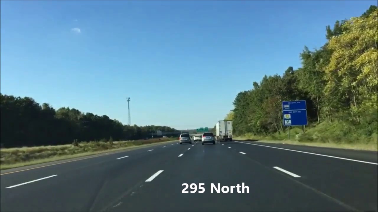 Driving on Interstate 64 West from 295 North to 95