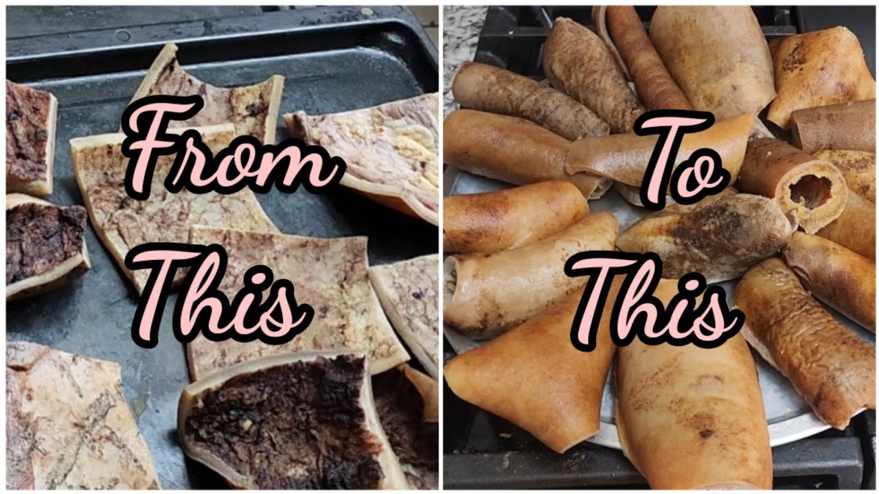 HOW TO MAKE NIGERIAN PONMO FROM COW SKIN|HOMEMADE PONMO