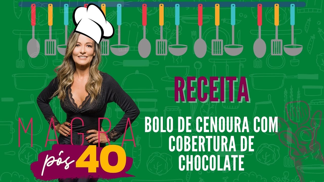 Bolo de Cenoura com Cobertura de Chocolate