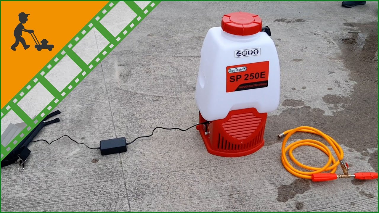 Pompa irroratrice a batteria spalleggiata GeoTech SP 250 E: come funziona la pompa da 25 lt