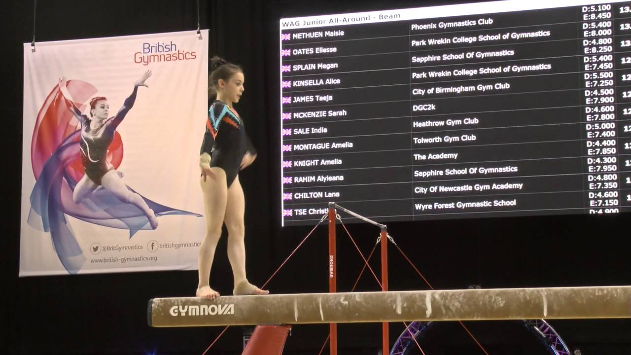 Zoe SIMMONS Beam 2016 Women's Junior All Around British