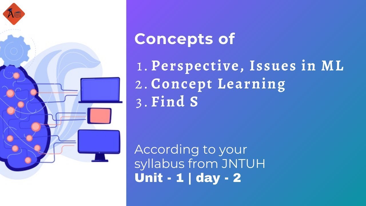 Perspective, Issues in ML | Concept Learning | Find S | ML | Unit 1 | day 2