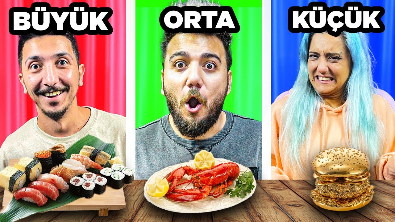 DÜNYANIN EN PAHALI YEMEKLERİ ! BÜYÜK ORTA KÜÇÜK YEMEK YARIŞMASI