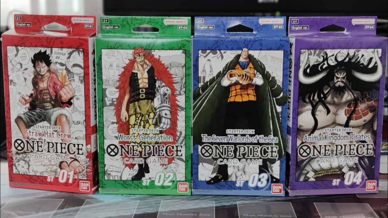 Every Starter Deck! One Piece Card Game Opening