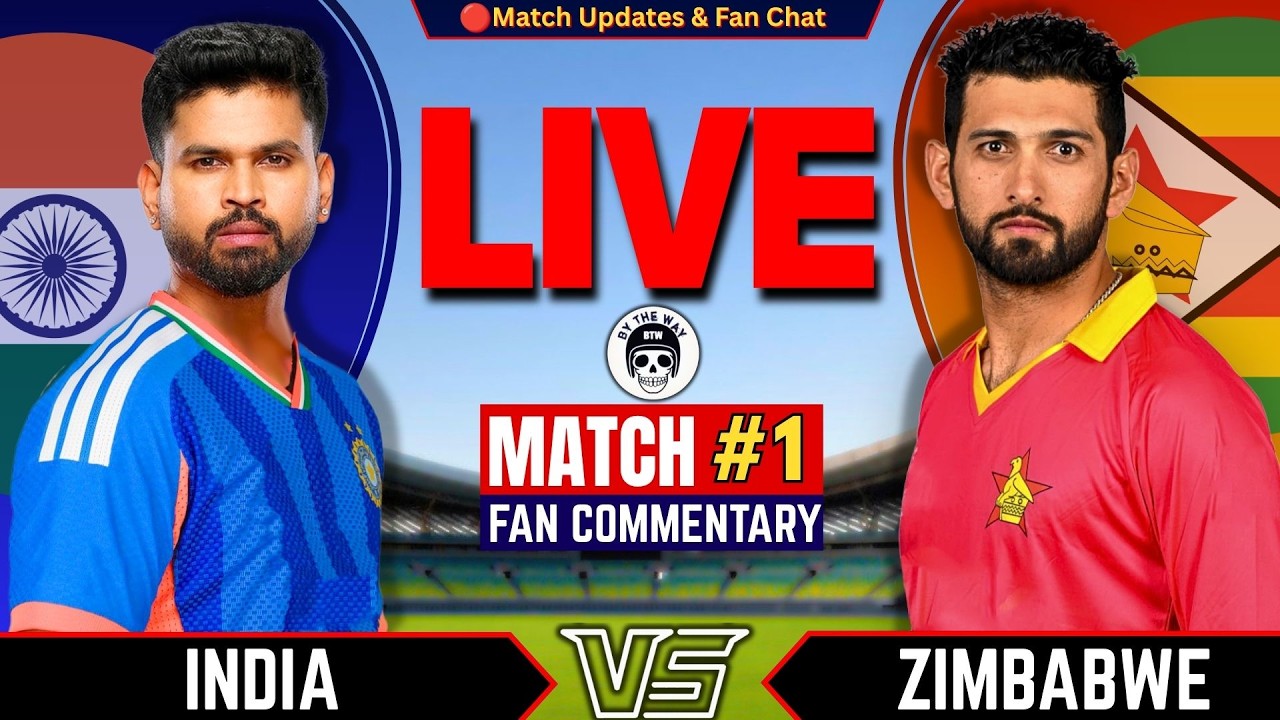 🔴IND vs ZIM, 1st T20 2026 | Live Cricket Match Today| India vs Zimbabwe Fan Chat | T20 Series 2026