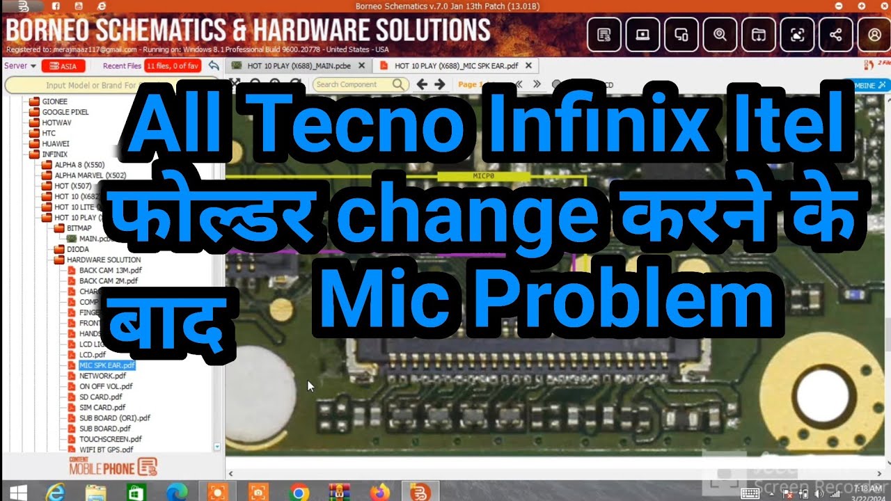 Tecno Infinix Itel mic problem solution Fix with Borneo