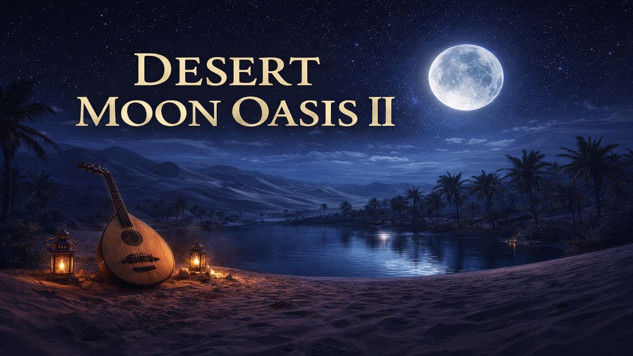 Desert Moon Oasis II — Deep Night Oud for Sleep & Study (2h 39m)