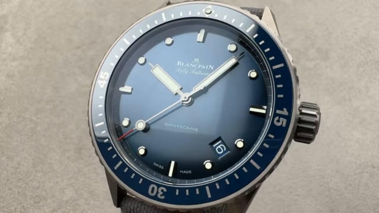 Blancpain Fifty Fathoms Bathyscaphe Ceramic Grey 5000-0240-NAOA Blancpain Watch Review