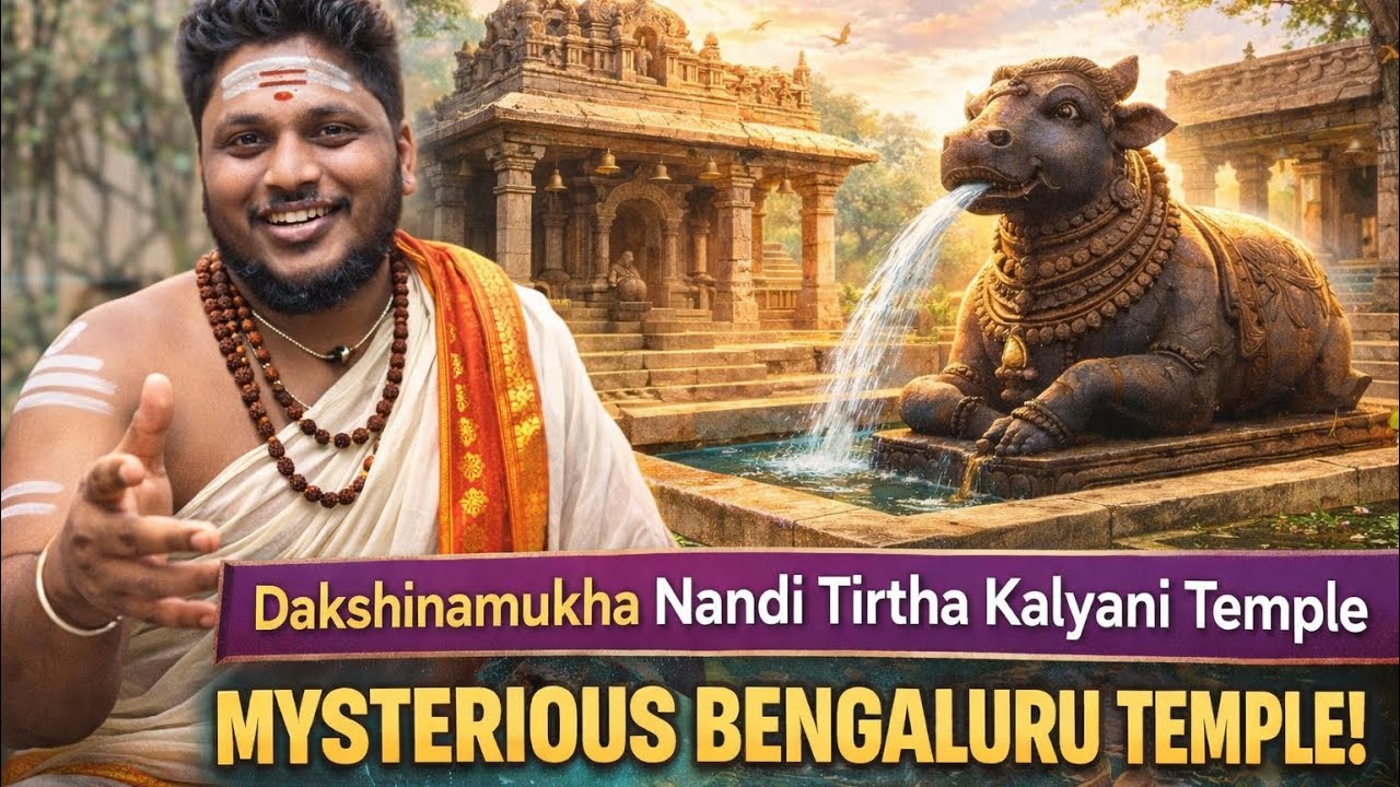 Dakshinamukha Nandi Tirtha Kalyani Temple | Rare South-Facing Nandi & Mysterious Flow | Bengaluru