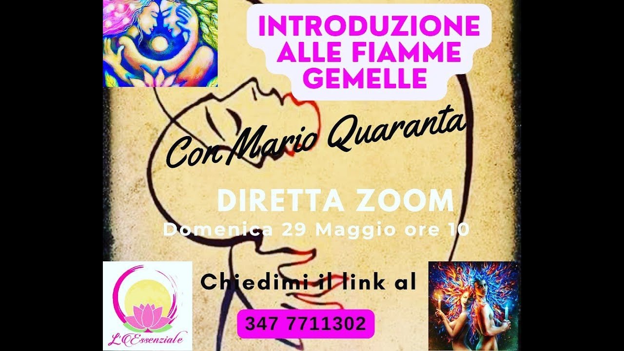 Introduzione alle Fiamme gemelle con Mario Quaranta | Studio Massaggi di Erika Nagliati a Ferrara.
