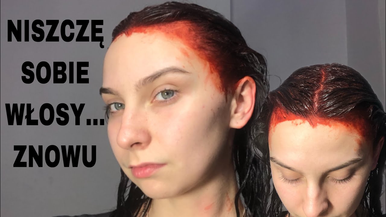 FARBUJE WŁOSY NA CZERWONO ❌bez rozjaśniania❌
