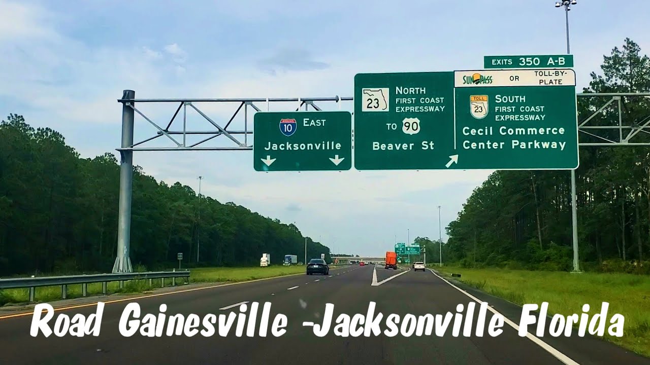 Road Gainesville -Jacksonville Florida