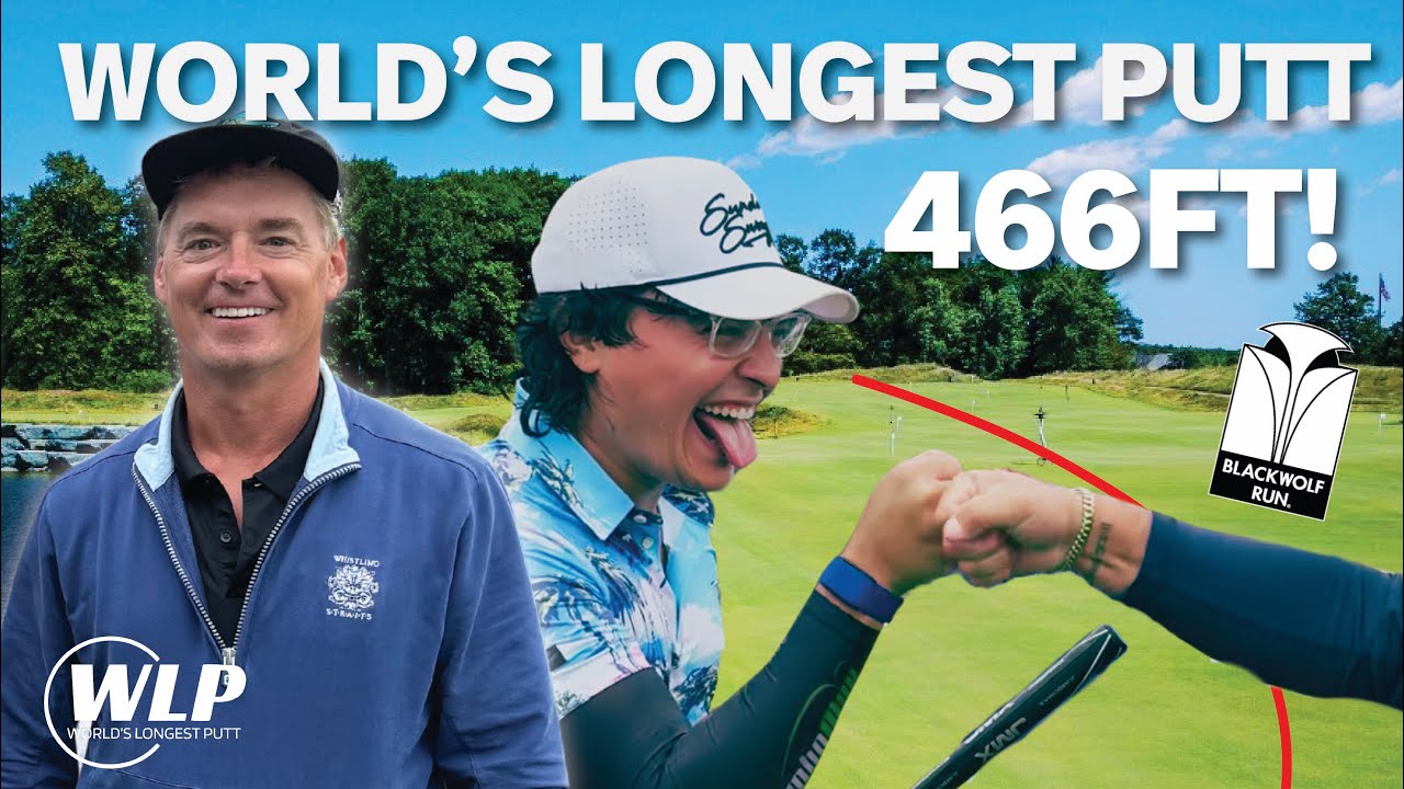WORLD&rsquo;S LONGEST PUTT &ndash; 466 ft! Henry Grillo NEW World Record at Blackwolf Run