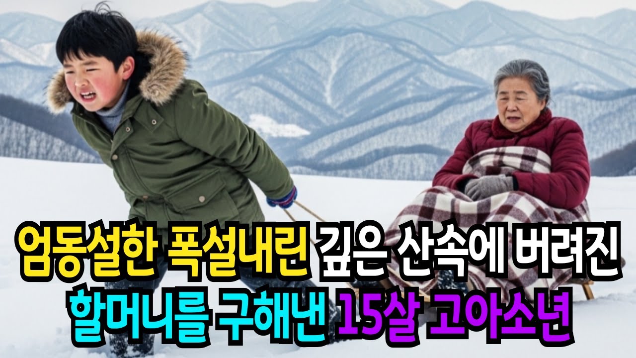 엄동설한 폭설 내린 깊은 산속에서 얼어 죽어가던 맹인 할머니를 구한 15살 고아 소년, 그 할머니의 정체는ㅣ노후사연ㅣ감동사연ㅣ사연라디오ㅣ오디오북