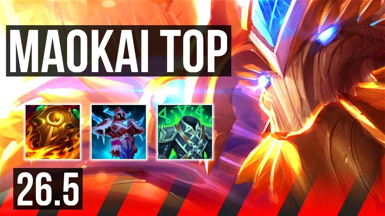 MAOKAI vs DARIUS (TOP) | Good KDA: 10/1/15, 28K damage | KR Master | 26.5