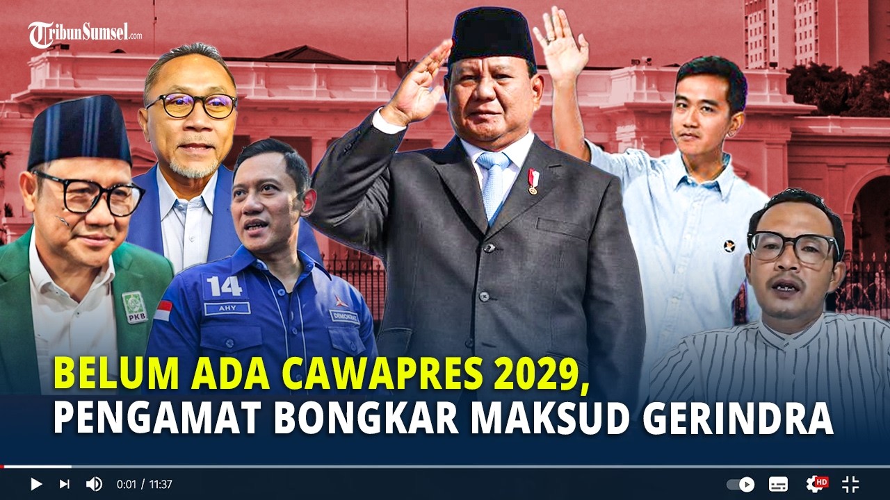 Belum Ada Cawapres 2029, Pengamat Bongkar Maksud Gerindra Sebut Gibran Fokus Pemerintahan
