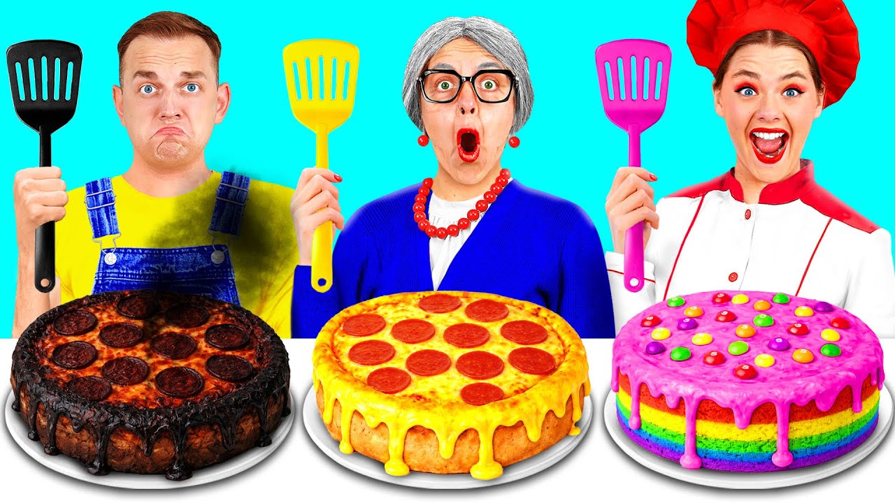 Me vs Grandma Cooking Challenge | Kitchen Battle with Secret Gadgets by Funny Funny