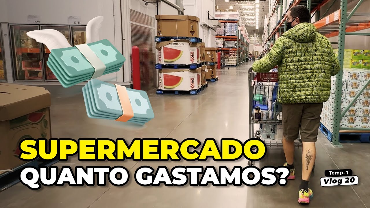 Primeiras compras de supermercado nos EUA: quanto gastamos? 🛒🇺🇸 T1Vlog20