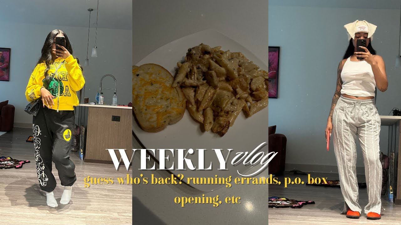 WEEKLY VLOG | guess who's back? + p.o. box opening + running errands + etc.