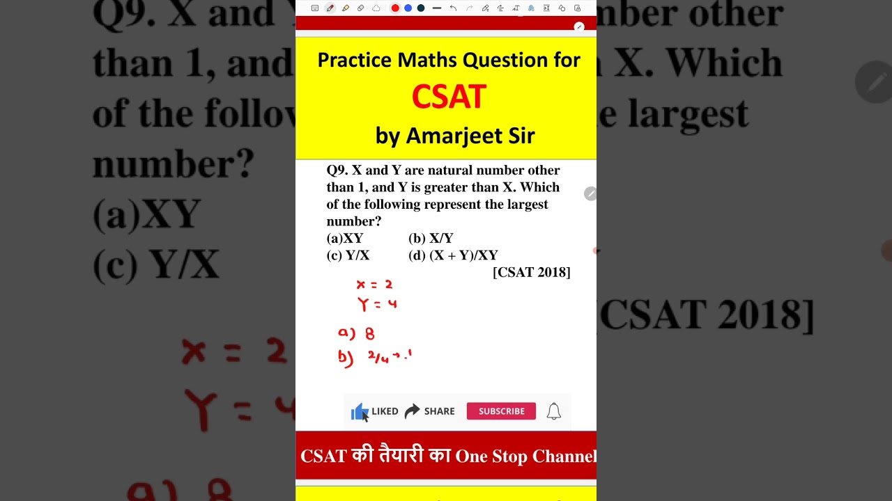 Q9. CSAT Practice Questions I APPSC I UPSC I APPSC-CCE I APSC I TPSC I Arunachal #shorts