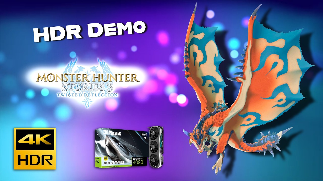 Monster Hunter Stories 3 Demo – Intro en HDR vs SDR | RTX HDR NVIDIA