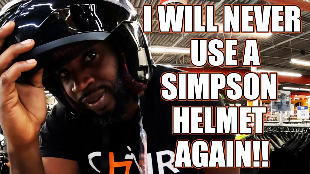 I'm Back Helmet Shopping...My Love-Hate Story With the Simpson Bandit!