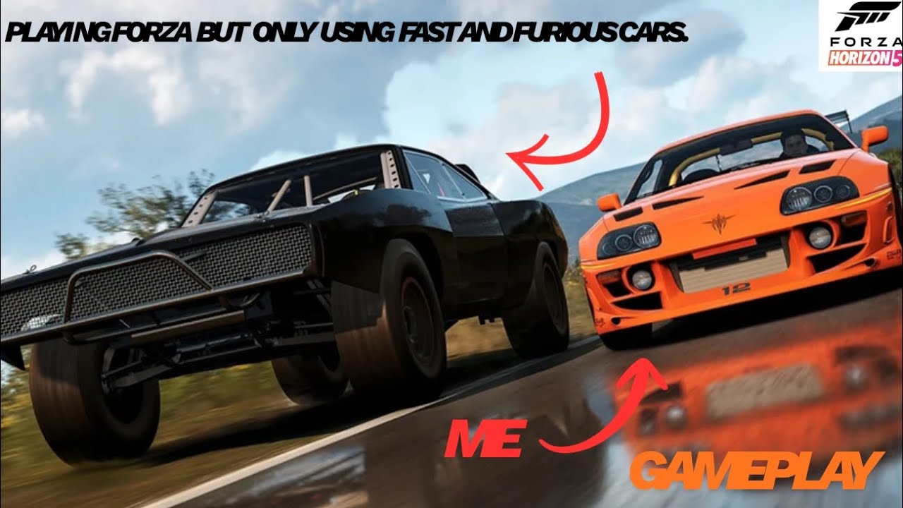 Playing fh5 but only using fast and furious cars. 