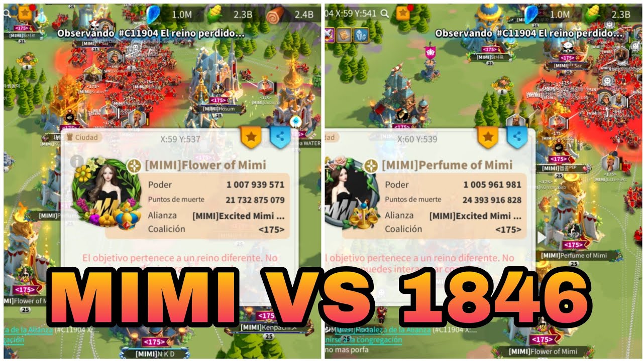 BALLENA MIMI VS REINO IMPERIUM 1846 | RISE OF KINGDOMS ESPAÑOL