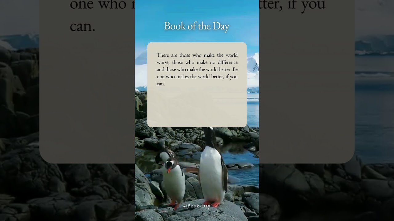 #bookchoice #motivation #inspiration #penguins #books #bookforyou #bookadvice #reading #love #good