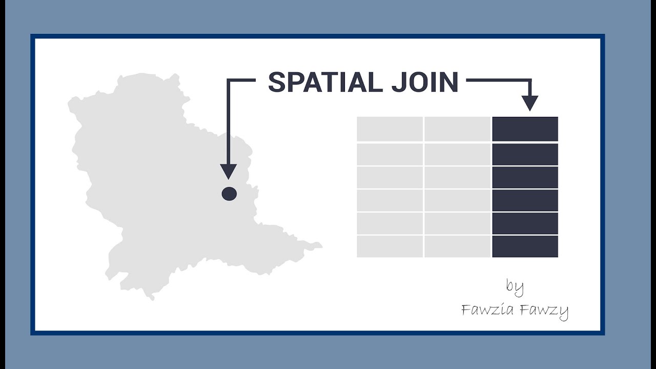 الربط المكانى Spatial Join وأهميته فى التعامل مع البيانات داخل الجداول GIS/ArcGIS