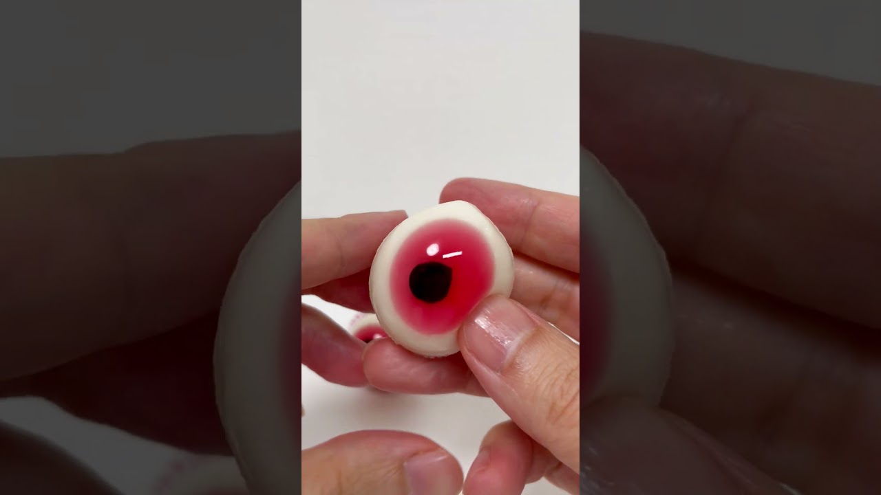 Red Eyeball Gummy Trolli Pop Eye #shorts