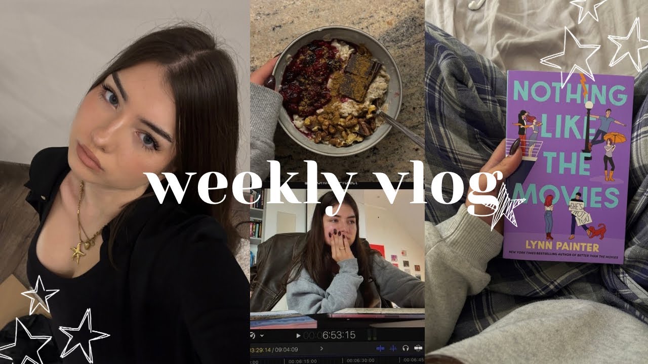 study with me i nowe książki I weekly vlog