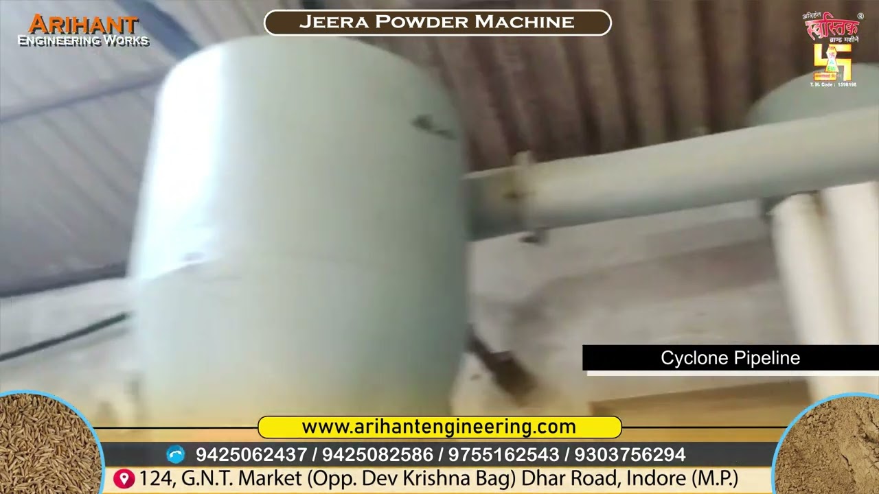 Automatic Jeera Powder Making Plant, Chilli Grinding Machine, Spice processing Machine, Jeera powder