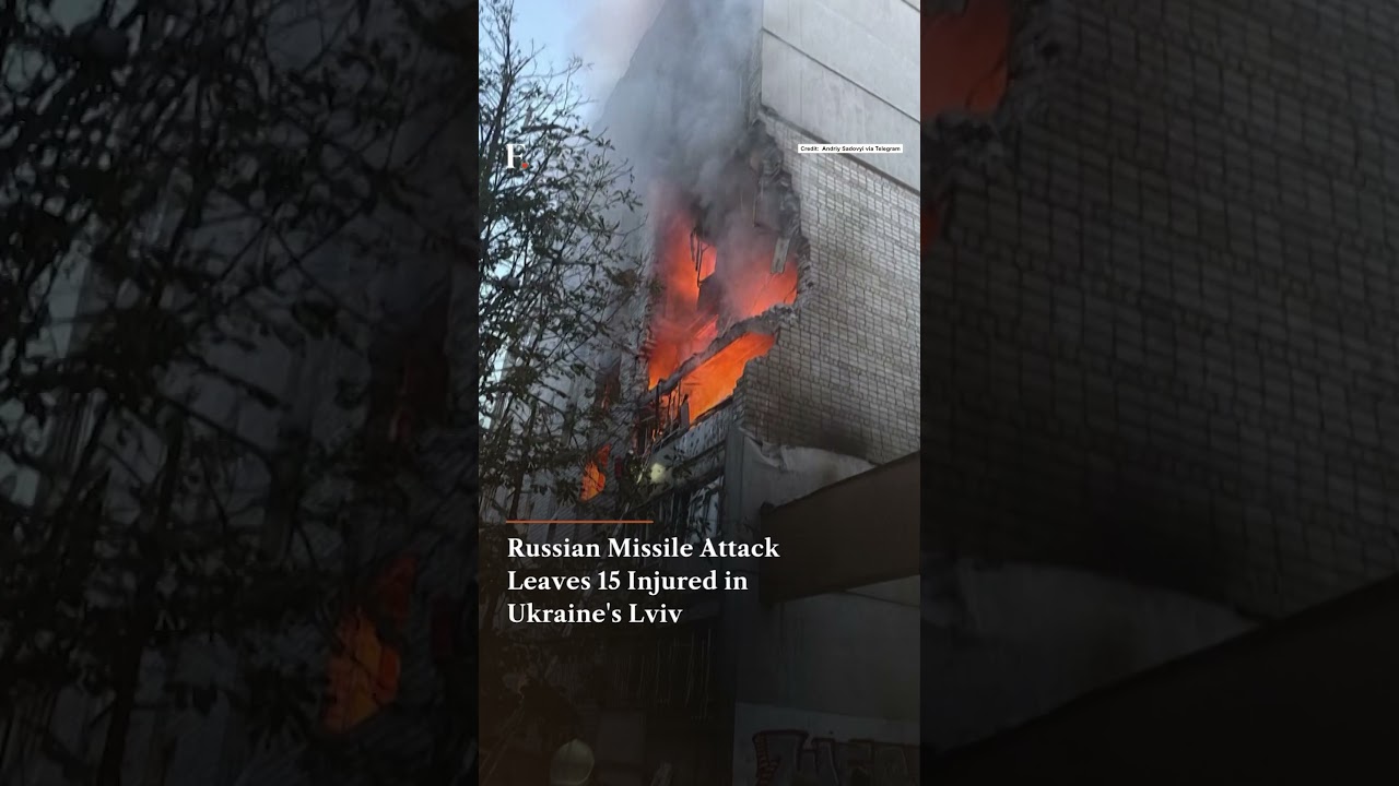 Russian Missile Attack Leaves 15 Injured in Ukraine's Lviv | Firstpost Live