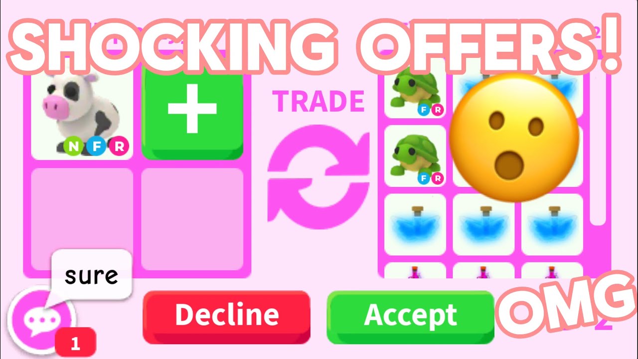 ✨ШОКИРУЮЩИЕ ПРЕДЛОЖЕНИЯ!✨Предложения на НЕОНОВУЮ КОРОВУ (NFR) Adopt me Values! Расширяю свой инве...