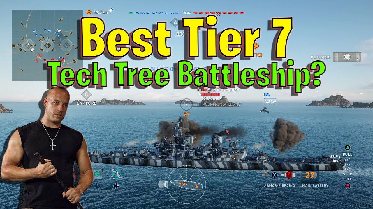 Is This The Best Tier 7 Tech Tree Battleship in World of Warships Legends?