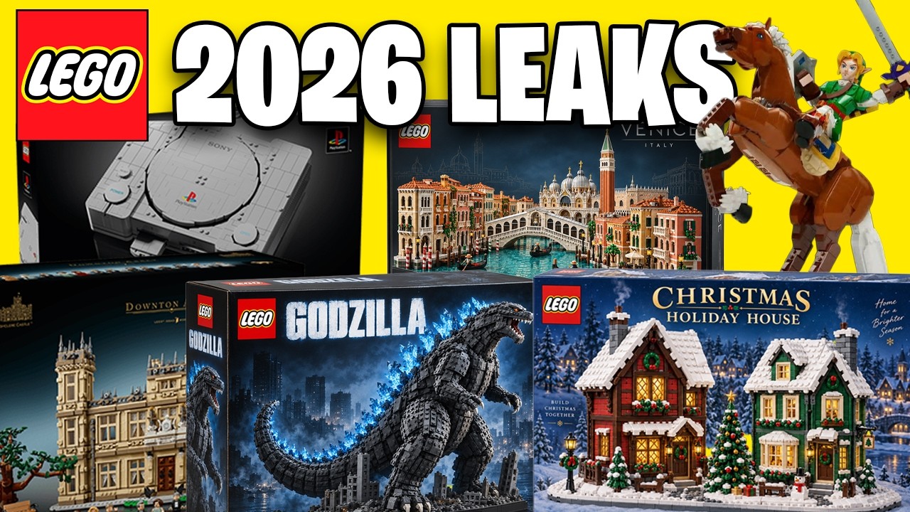 INSANE NEW LEGO LEAKS! Winter Village, Dragon Ball Z, Godzilla, Zelda, Icons, Ideas & More!