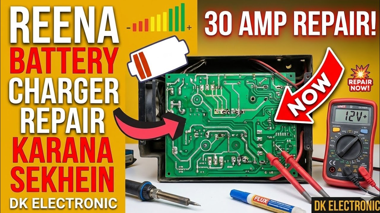 reena battery charger How To REPIR 30AMP Battery Charger How To Repair The Battery Charger#trending