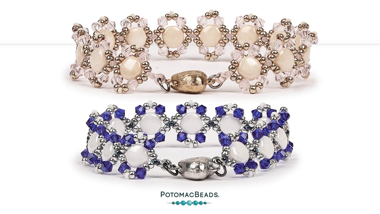 Victorian Elegance Bracelet Tutorial - DIY Jewelry Making Tutorial by PotomacBeads