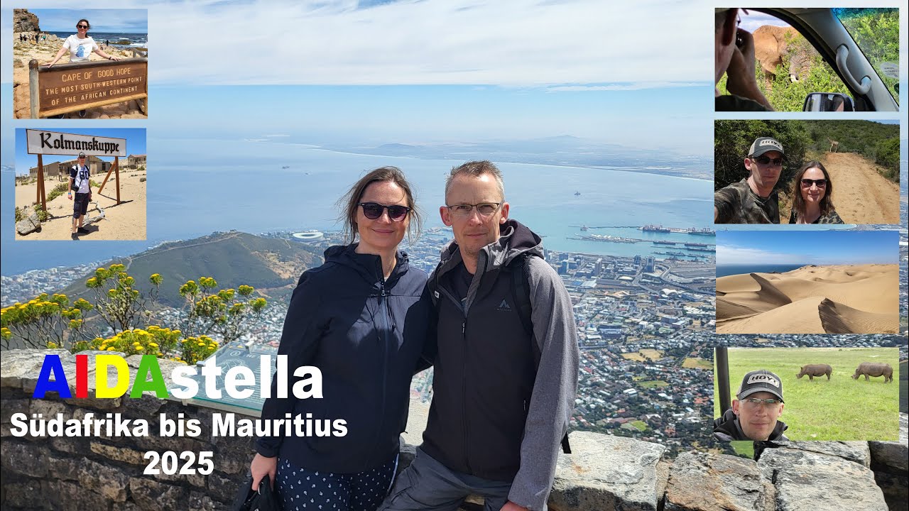 AIDAstella 2025 Südafrika, Namibia bis Mauritius