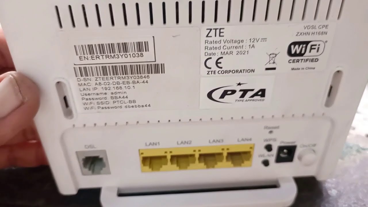 ZTE Ptcl Modium Router VDSL CPE ZXHN H168N WIFI Dead Problem Solved