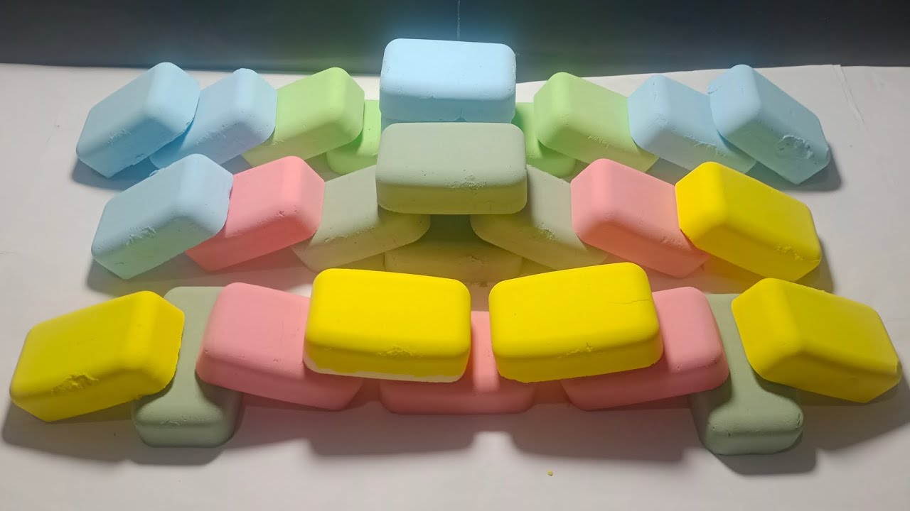 Baking soda crush satisfying videos 🤍❤️🧡💚#asmr #bakingsoda 