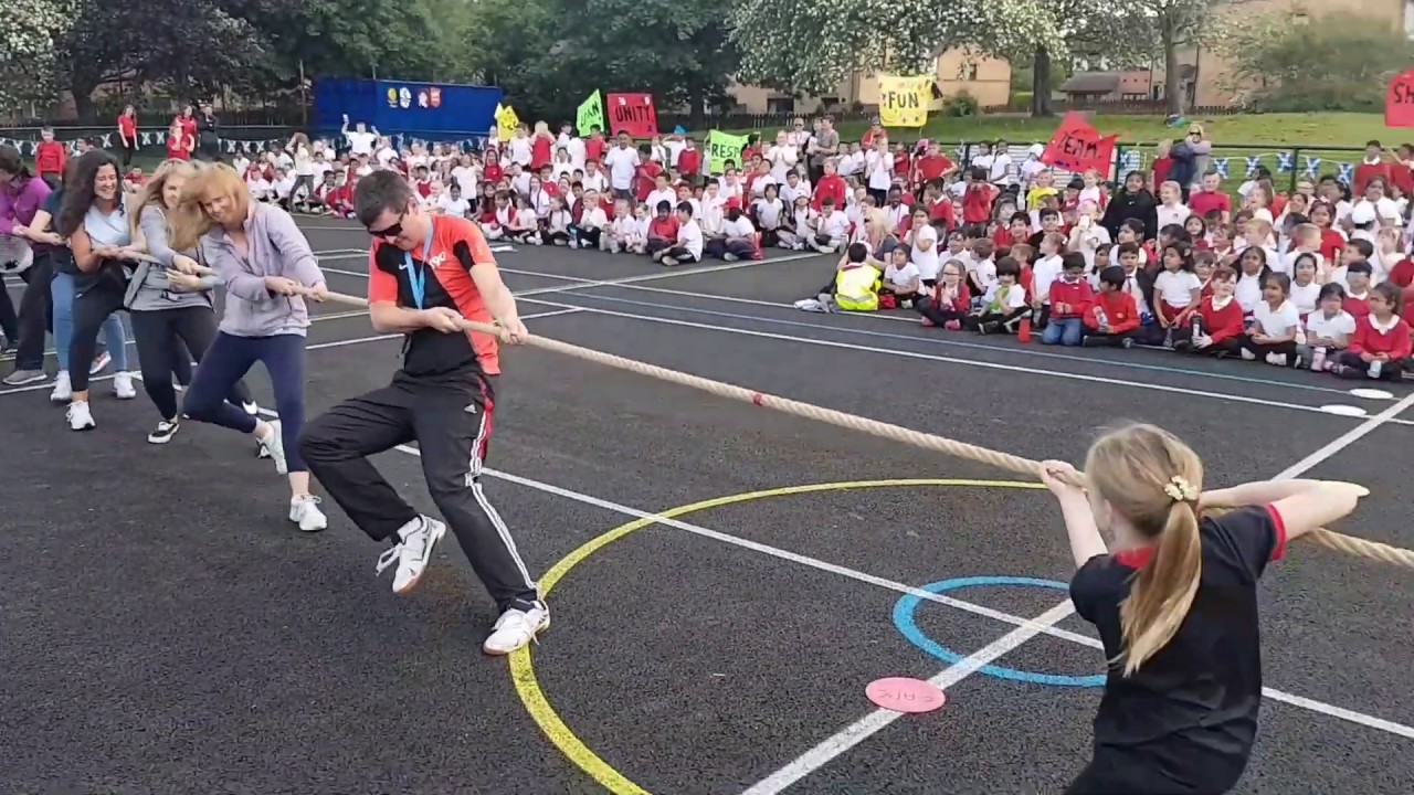 Team Scotland 2019 - Teachers V Volunteers Tug of War