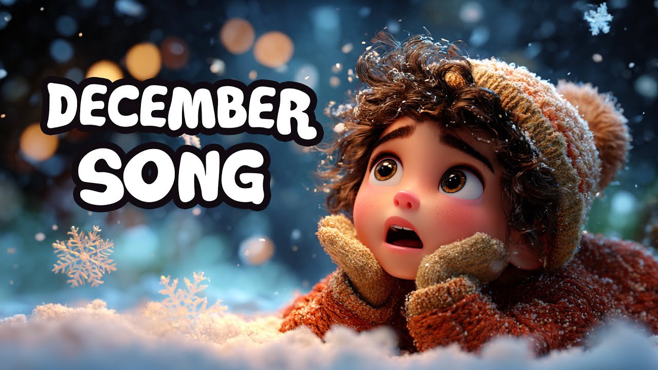 Hello December! ❄️✨ | Winter Song for Kids | Snowy Day Fun & Preschool Learning