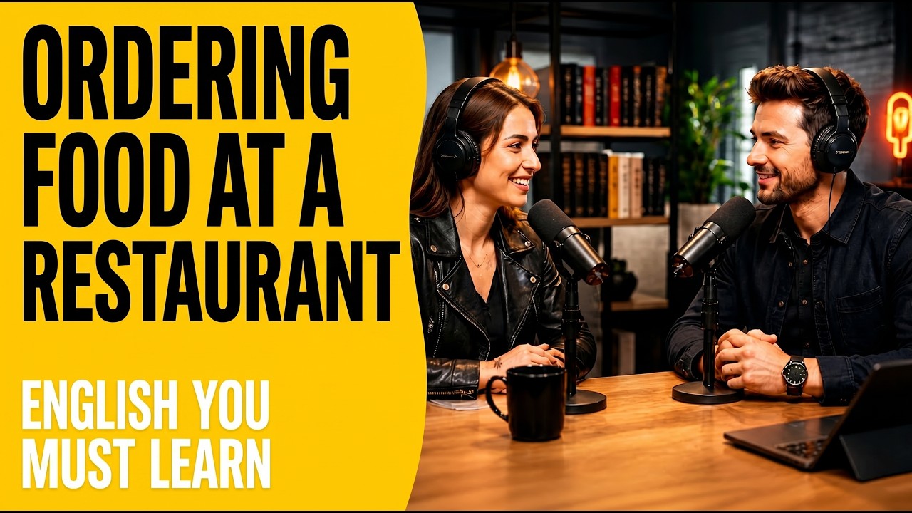 Ordering Food at a Restaurant | English Conversation You MUST Learn (Listening Practice)